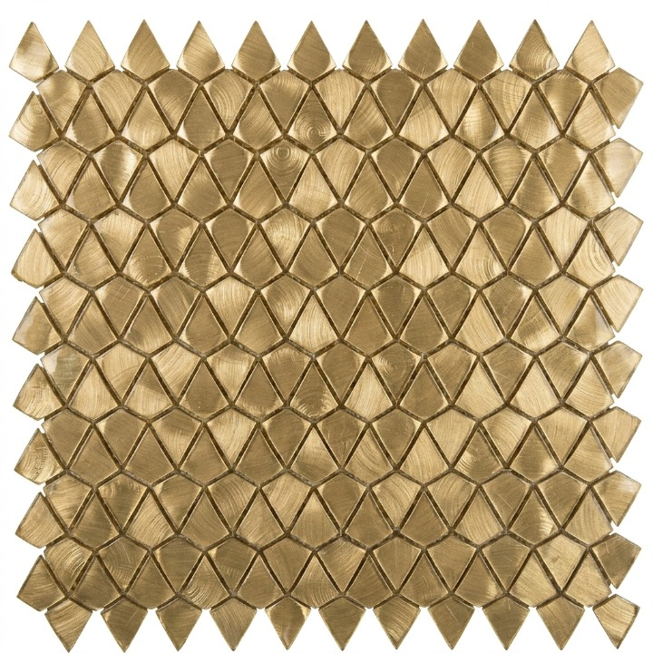 Beroia Chinese Sheet Paris 04-10 Mosaic 30 × 30 cm - Gold