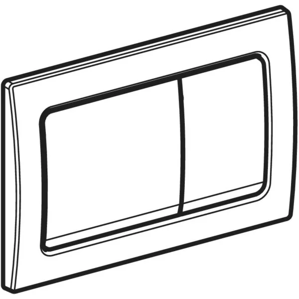 Geberit Alpha01 actuator plate, square brass 115055QE1