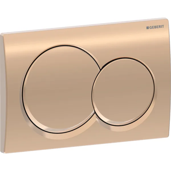 Geberit Alpha01 actuator plate, round ros gold 115035QA1