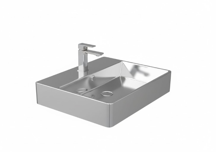Sanipure Kepler Overtop WashBasin 47 x 60 cm Glossy Grey 0419605800