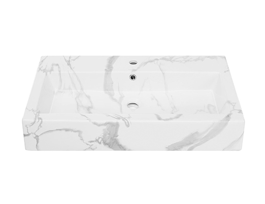 Sanipure Kepler Overtop WashBasin 47 x 60 cm Calacatta 0419605700