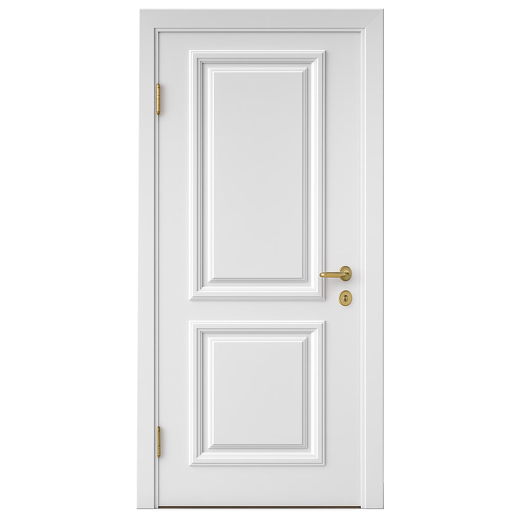 ELW باب غرفه UK 931 PVC حلق اكريليك 90 × 215 سم ابيض 203 بالاكسسوار