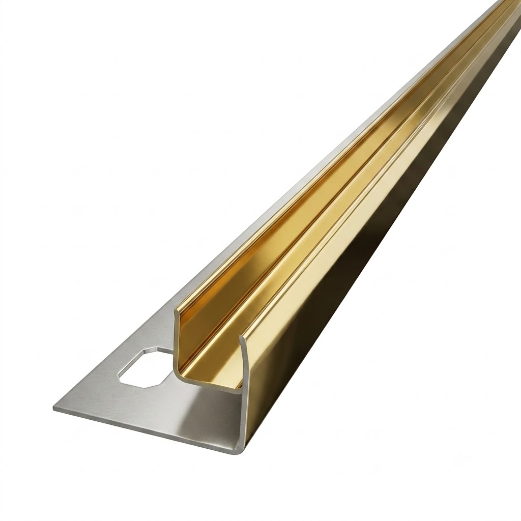 Rox Stick Shape stainless steel for shower cabin 10mm × 12mm , 270 cm Gold L 1952