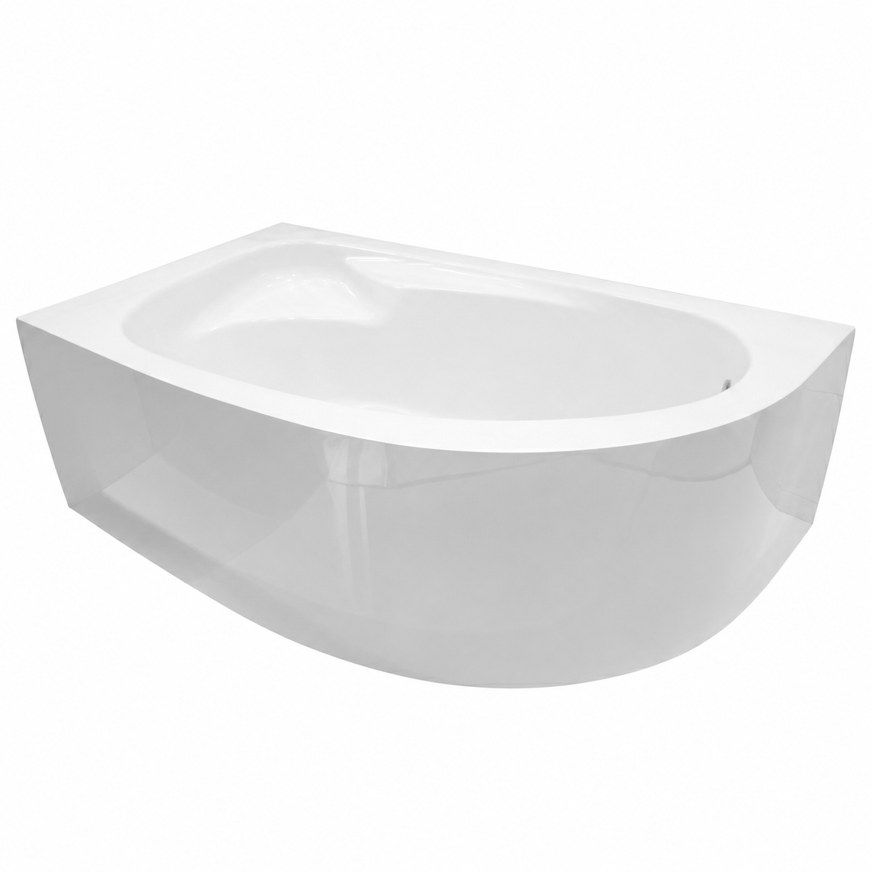 Rovety Bnana Seamless Surf Bathtub Left 160 x 90 cm, White