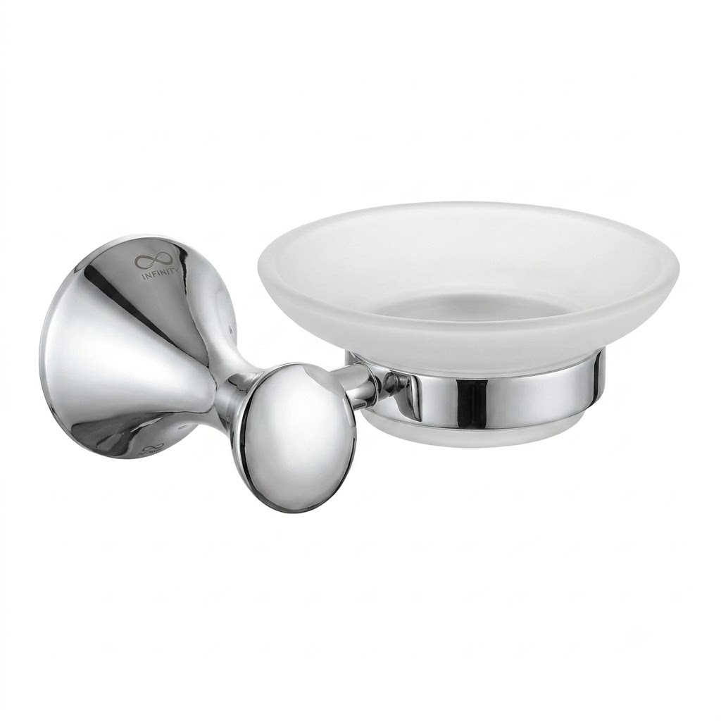 Infinity Accessory Soap dish with holder Chrome IN 1639