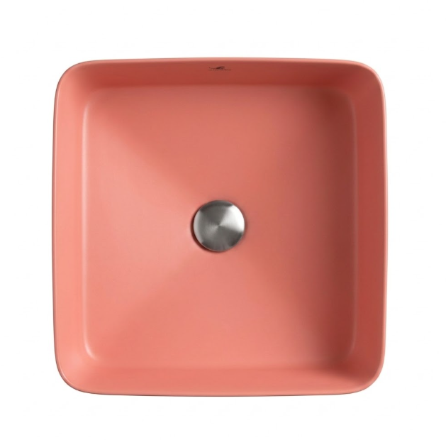 Sarreguemines Dinan Over Top Washbasin 40 cm Rose Simon