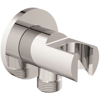 Ideal Standard Round concealed wall union with shower holder Chrome BC807AA
