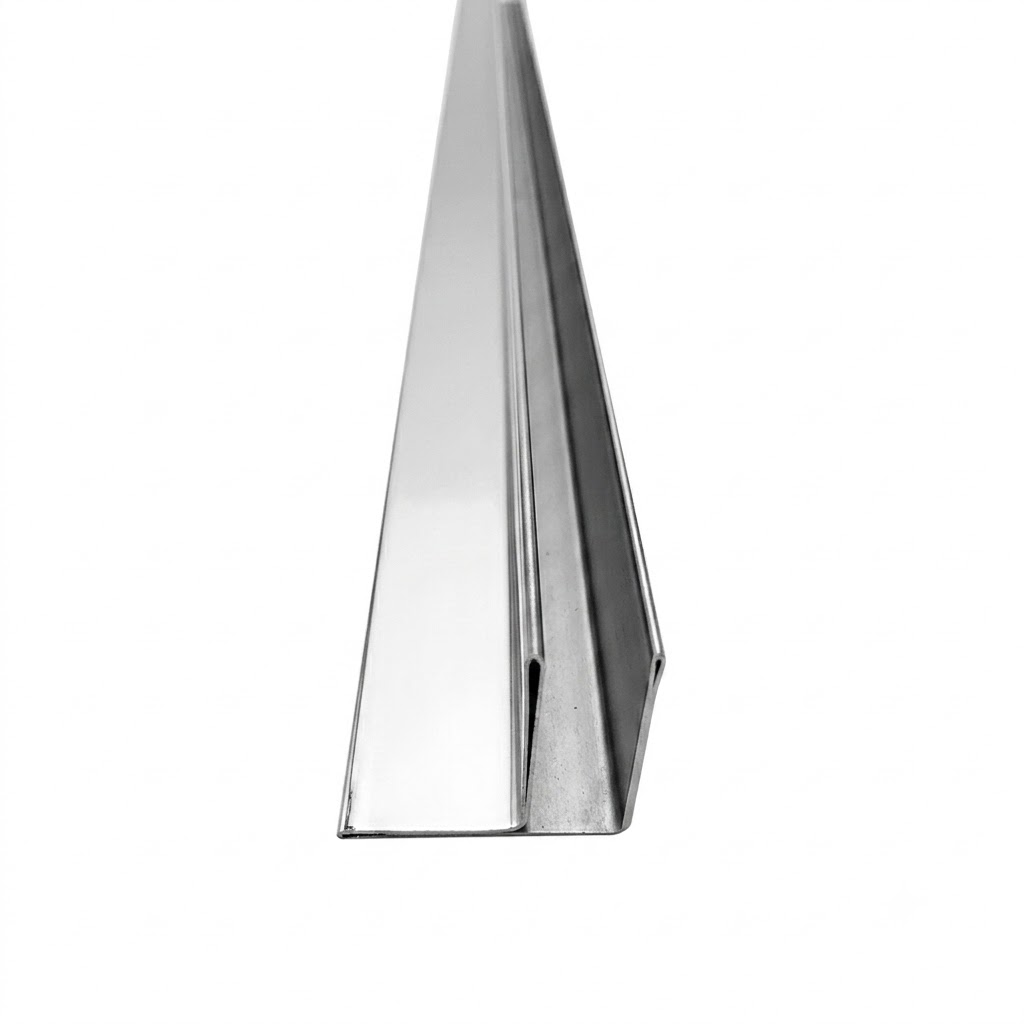Sikoa Steel Stick Shape for Shower Cabin, 25mm Depth, Chrome 304 Chinese