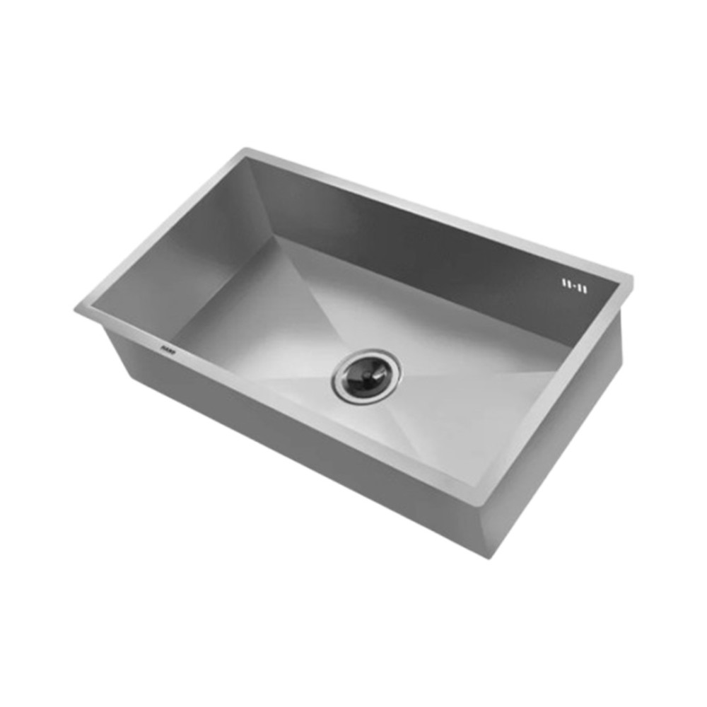 Hans Handmade Kitchen Sink 46 × 80 cm With Drain Chrome H 46-80