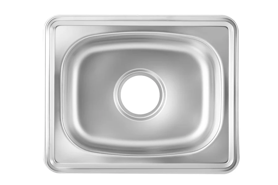 Hans Kitchen Sink 35 × 43 cm With Drain Chrome CS 270