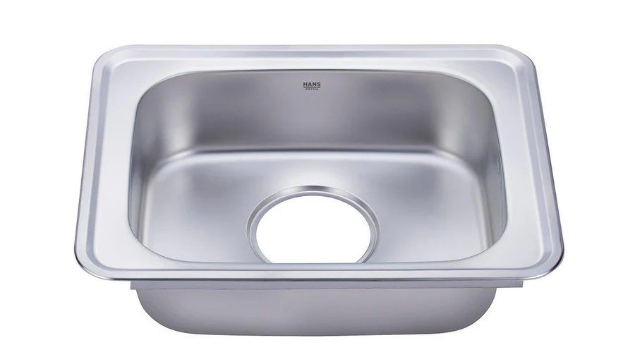 Hans Kitchen Sink 48 × 63 cm With Drain Chrome ISS 630