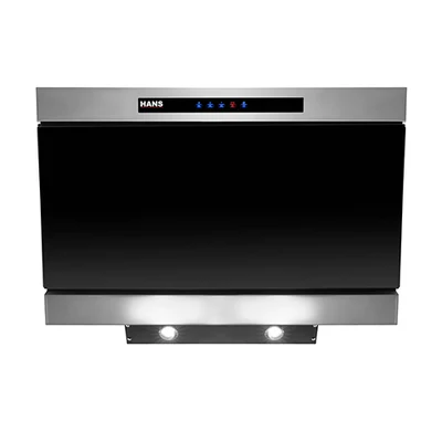 Hans Decora Kitchen Hood 1000 m3/h 3 Speeds 90 cm Silver x Black DC 90-1000