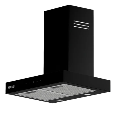 Hans Stilo Kitchen Hood, 750 m3/h, 3 Speeds, 60 cm, Black, ST 60-750