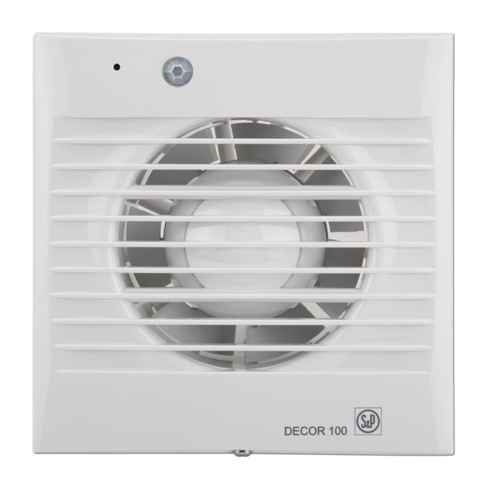 S&P Decor Fans Bathroom Exhaust Fan 20W 5" Outlet 185 m³/h 18×18 cm White 200 Spanish