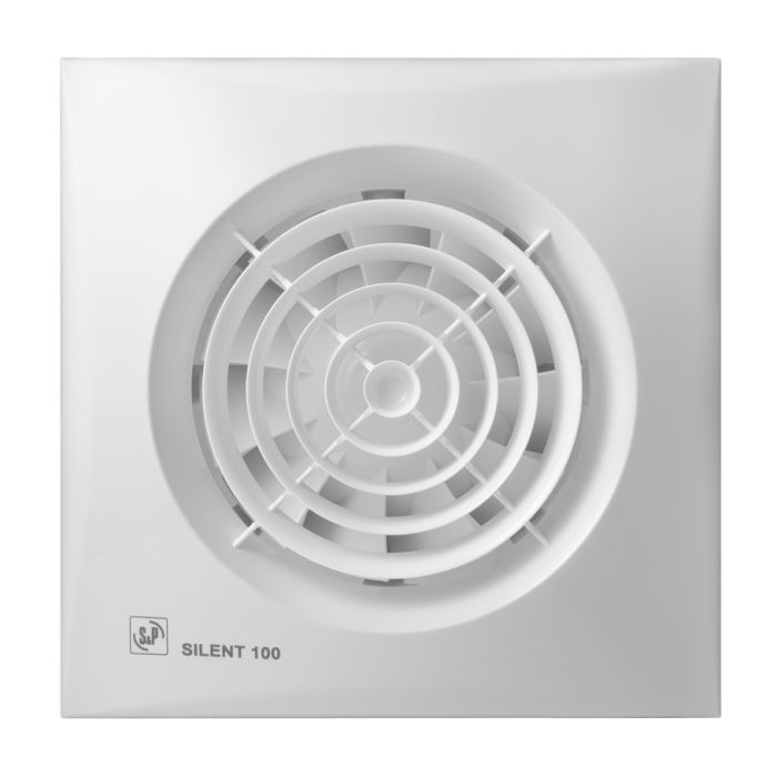 S&P Silent Fans Bathroom Exhaust Fan 29W 6" Outlet 280 m³/h 21×21 cm White 300 Spanish