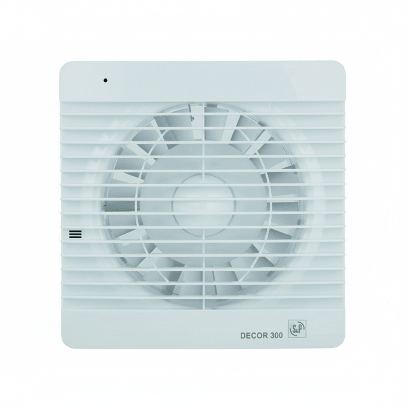 S&P Decor Fans Bathroom Exhaust Fan 35W 6" Outlet 280 m³/h 20×20 cm White 300 Spanish