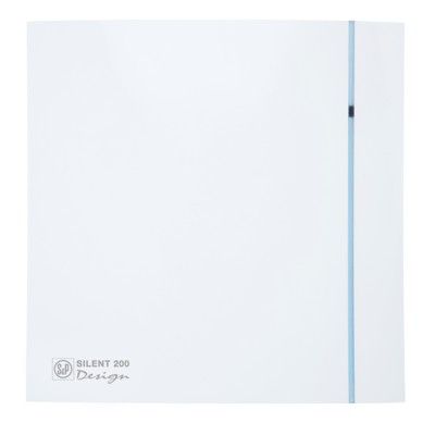 S&P Silent Design Bathroom Exhaust Fan 29W 6" Outlet 250 m³/h 25×25 cm 300 Spanish - White