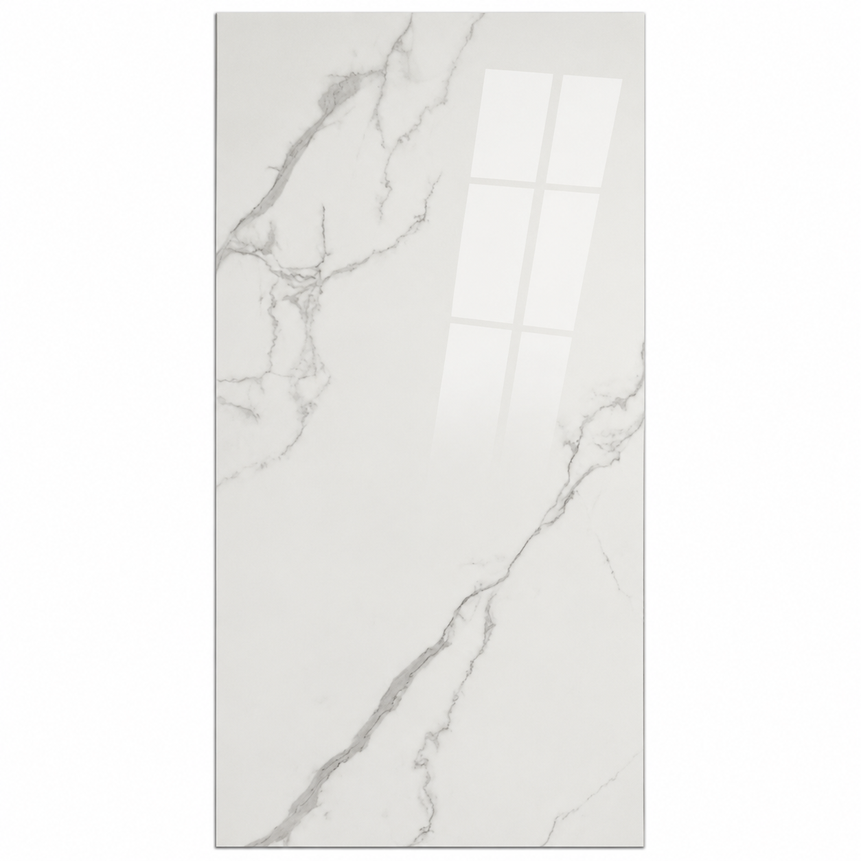 Beroia Indian Porcelain Italica 302016 BITLK Glossy 120 × 300 cm Grey 3.6 m²