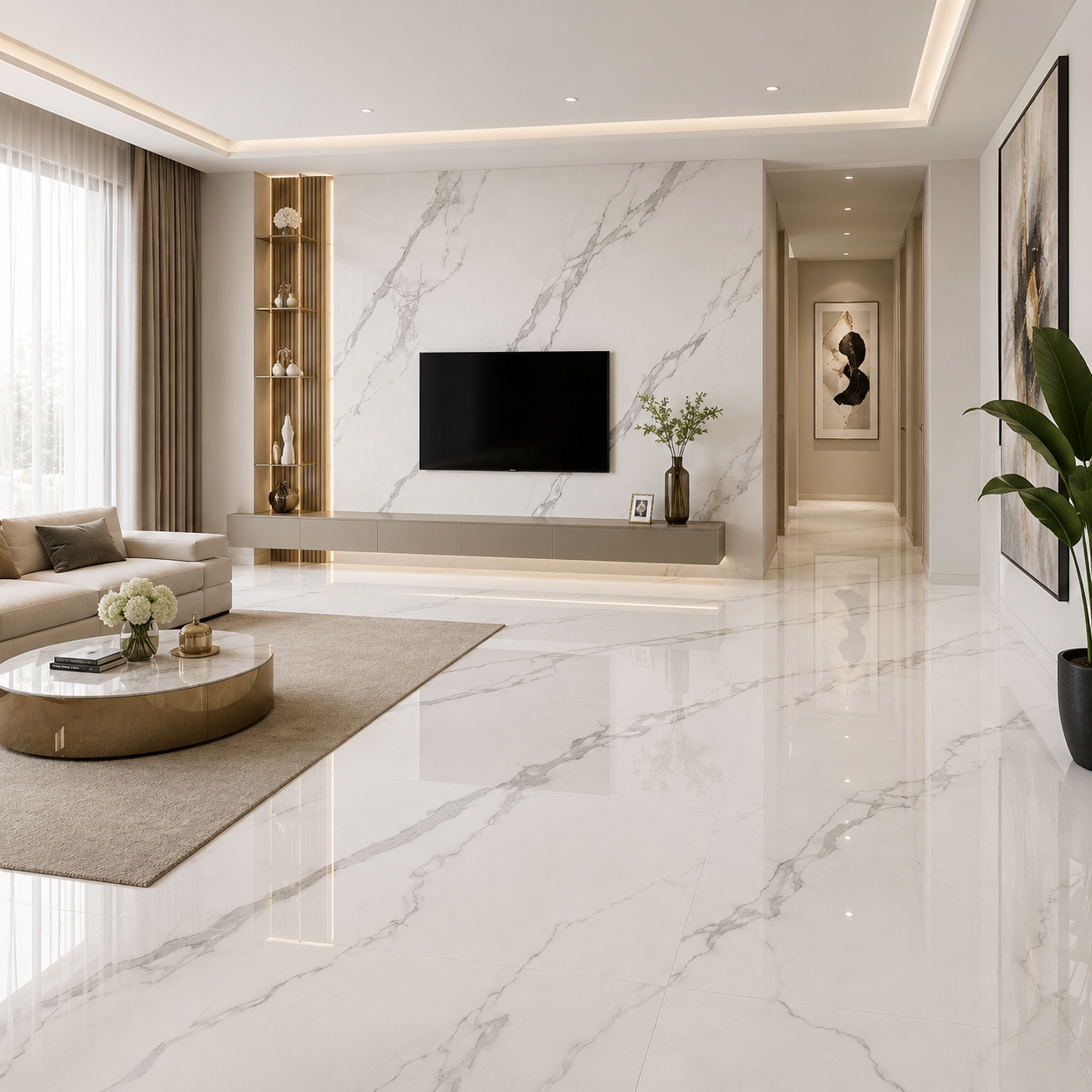 بيرويا بورسلين هندى ايطالك 302016 BITLK لامع 120 × 300 سم جراى 3.6