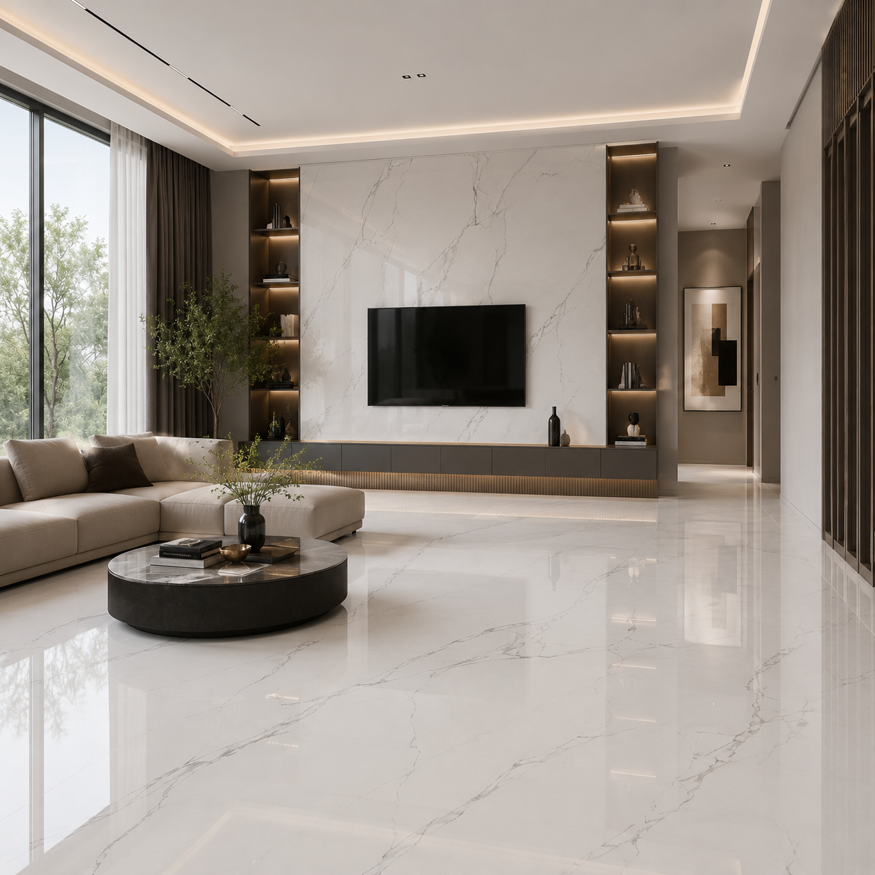 Beroia Indian Porcelain Italica 30209 BITLK Glossy 120 × 300 cm Carrara 3.6 m²