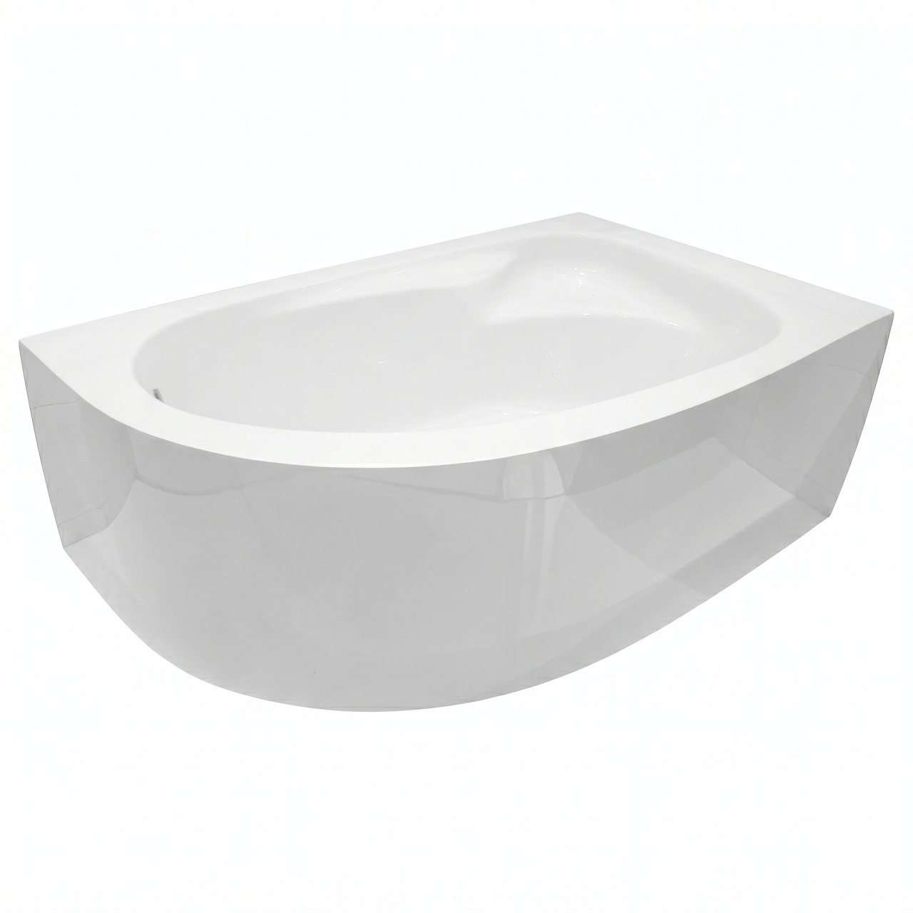 Rovety Bnana Seamless Surf Bathtub Right 160 x 90 cm - White