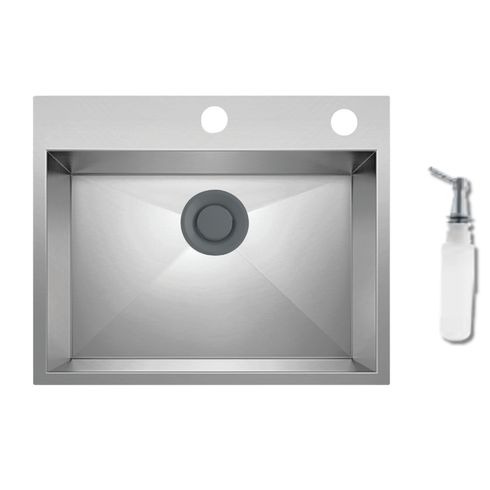 Purity HANDMADE Korean Sink, 50 x 79 cm, Chrome, 1mm, SQH 79ST, with 6" Waste