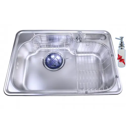 Purity Korean Sink, 51 x 75 cm, Flat, DJIS 750PF, with Accessories & Waste