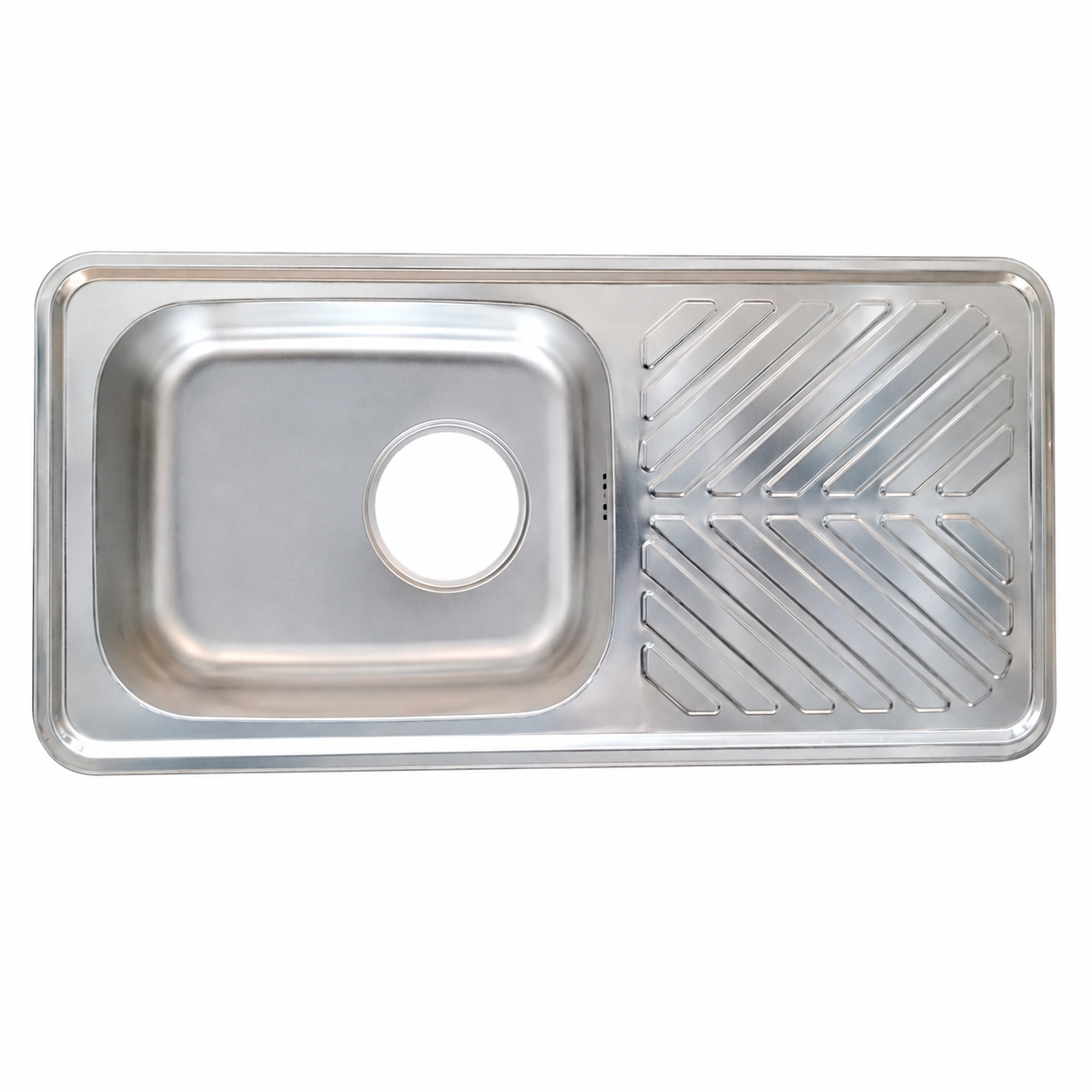Hans Kitchen Sink 100 × 48 cm With Drain Chrome ISS 1000