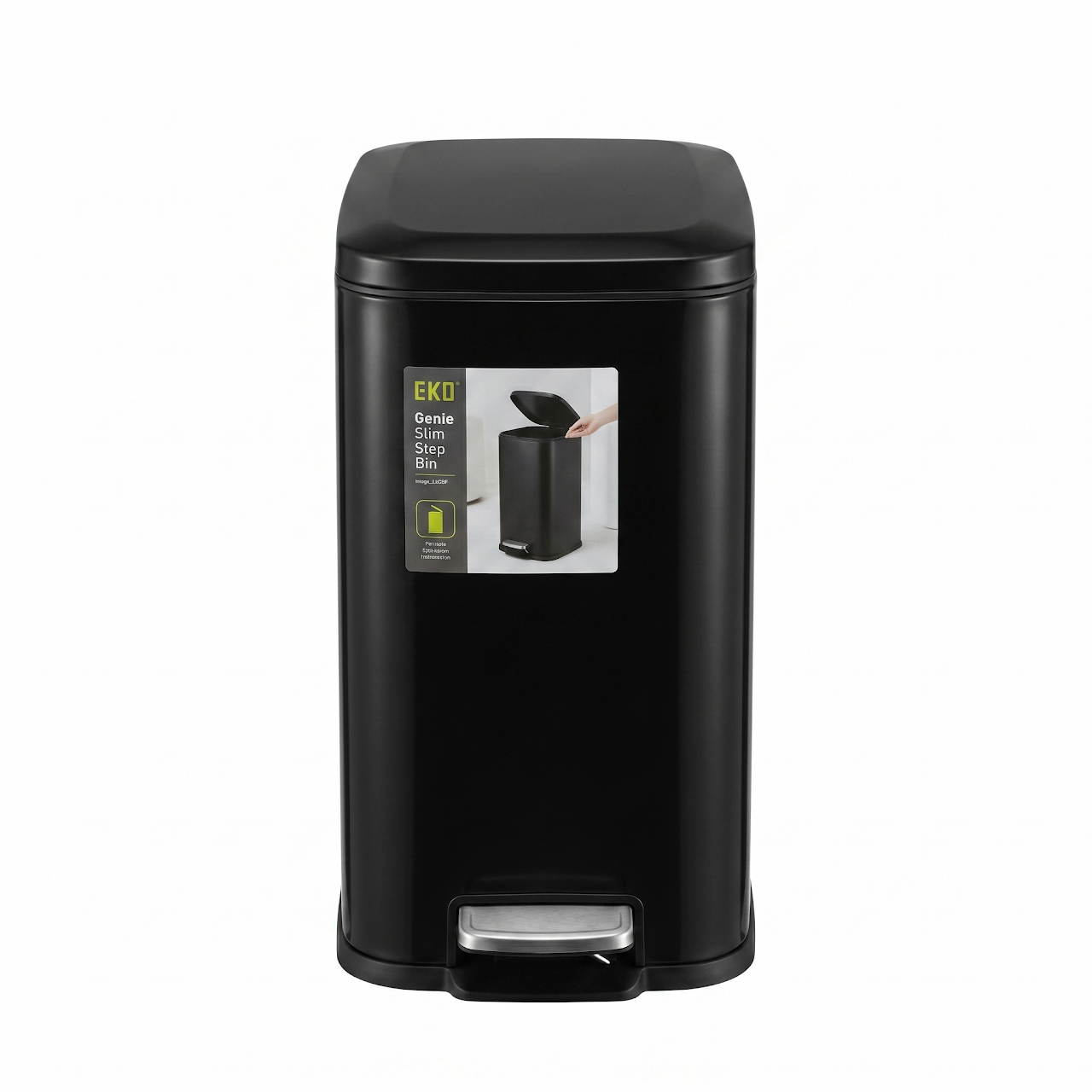 Eko Basket 5L Rectangular Matte Black EK 9117