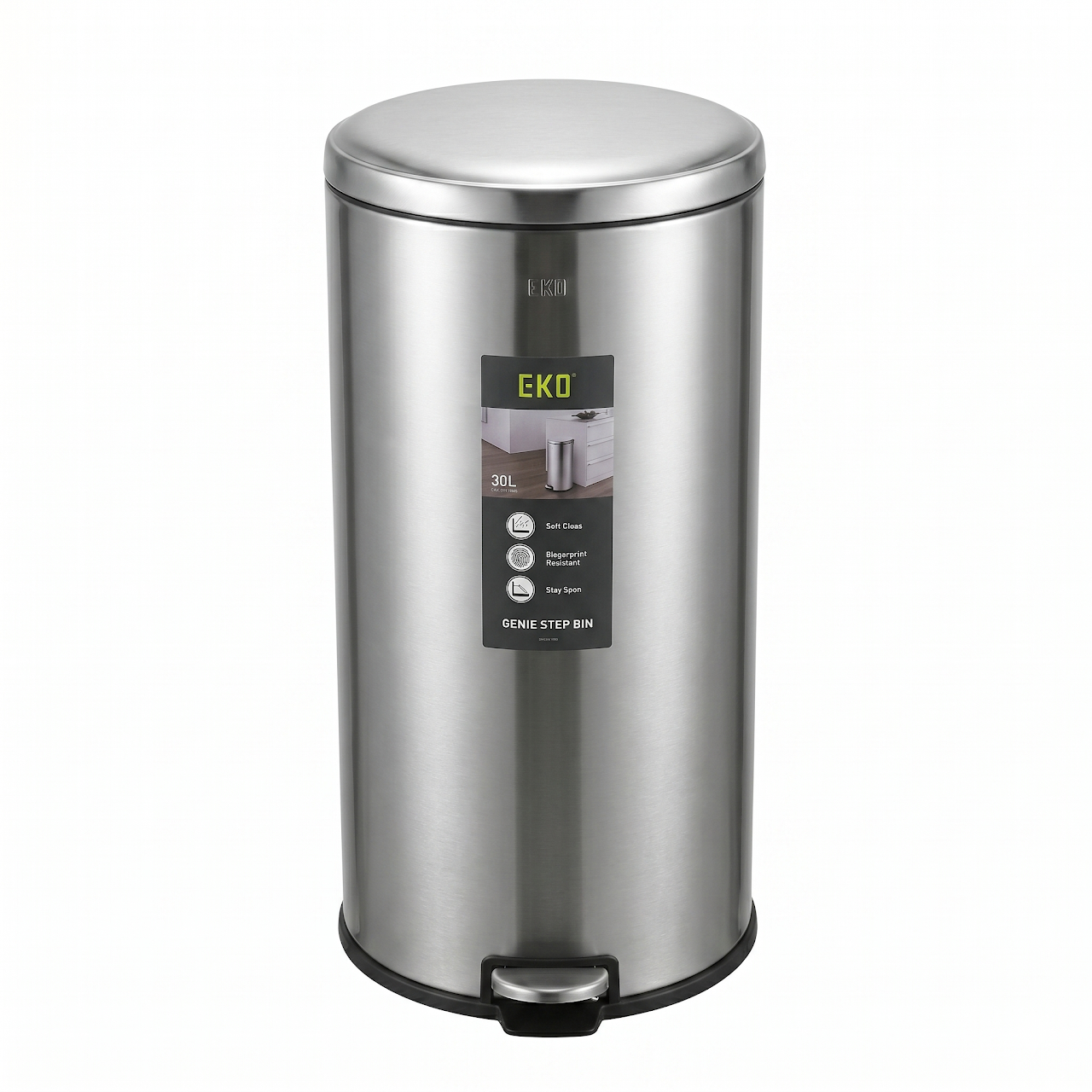 Eko Basket 30L Round Chrome EK 9118