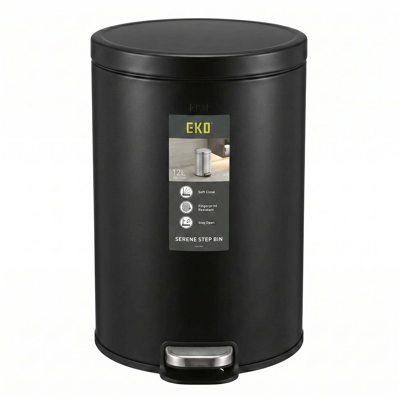 Eko Basket 12L Round Black EK 9385