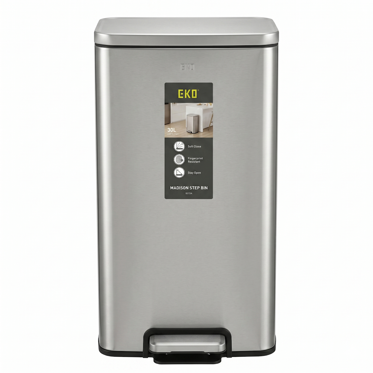 Eko Basket 30L Rectangular Chrome EK 9361