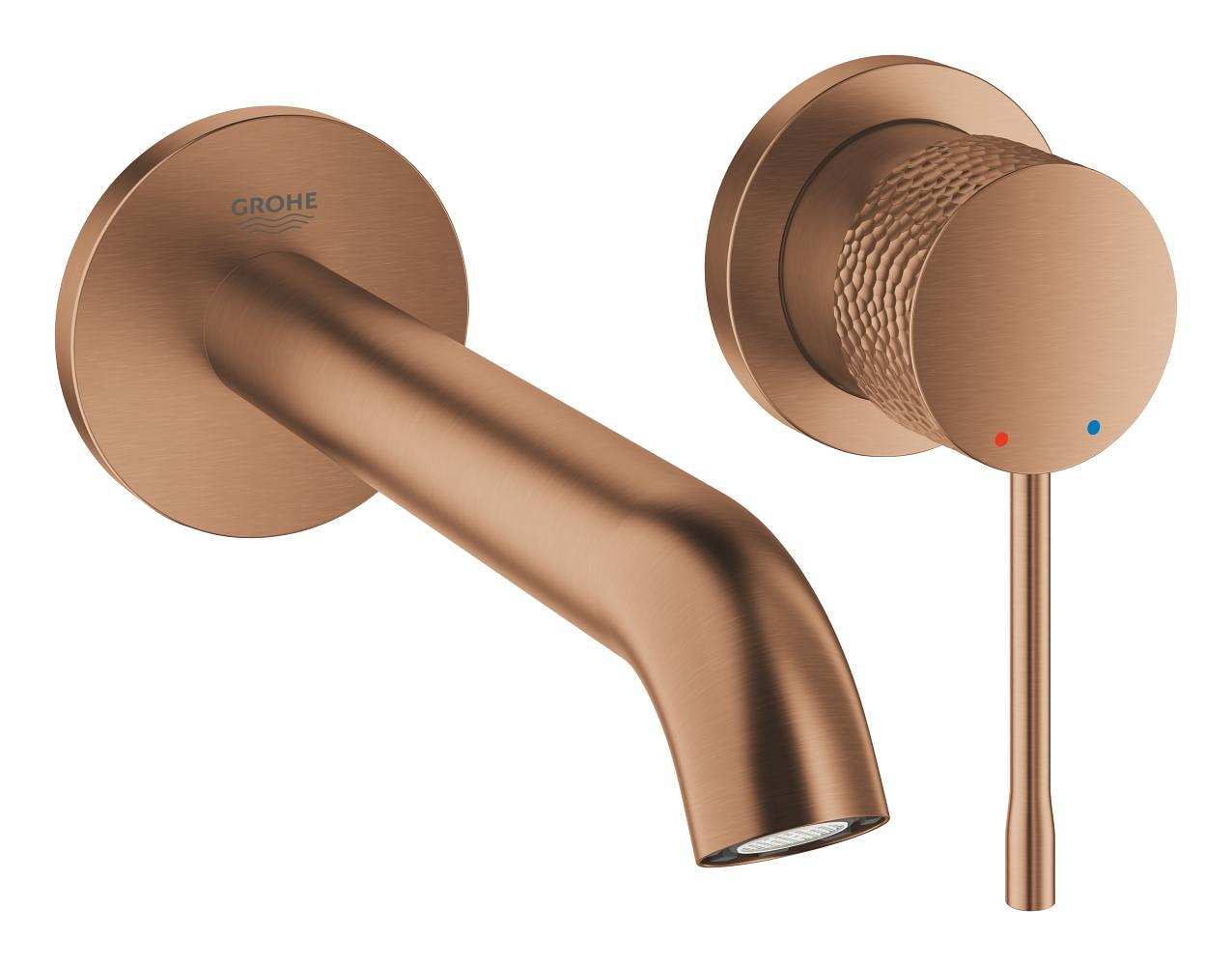 Grohe New Essence 2-hole basin mixer M size 18 cm Crafted - Matte Rose Gold