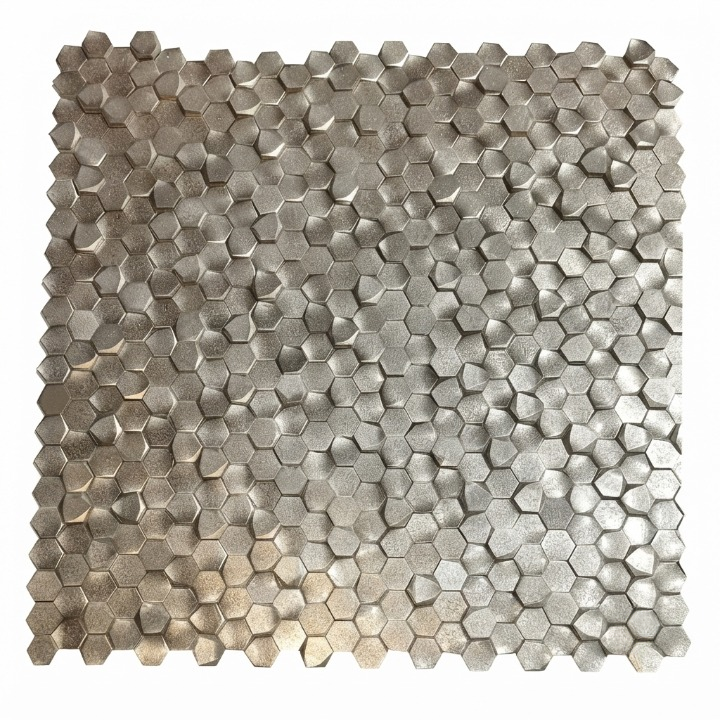 Beroia Chinese Aluminum Sheet Night Paris 303 Mosaic 29.5 × 30.5 cm - Champagne