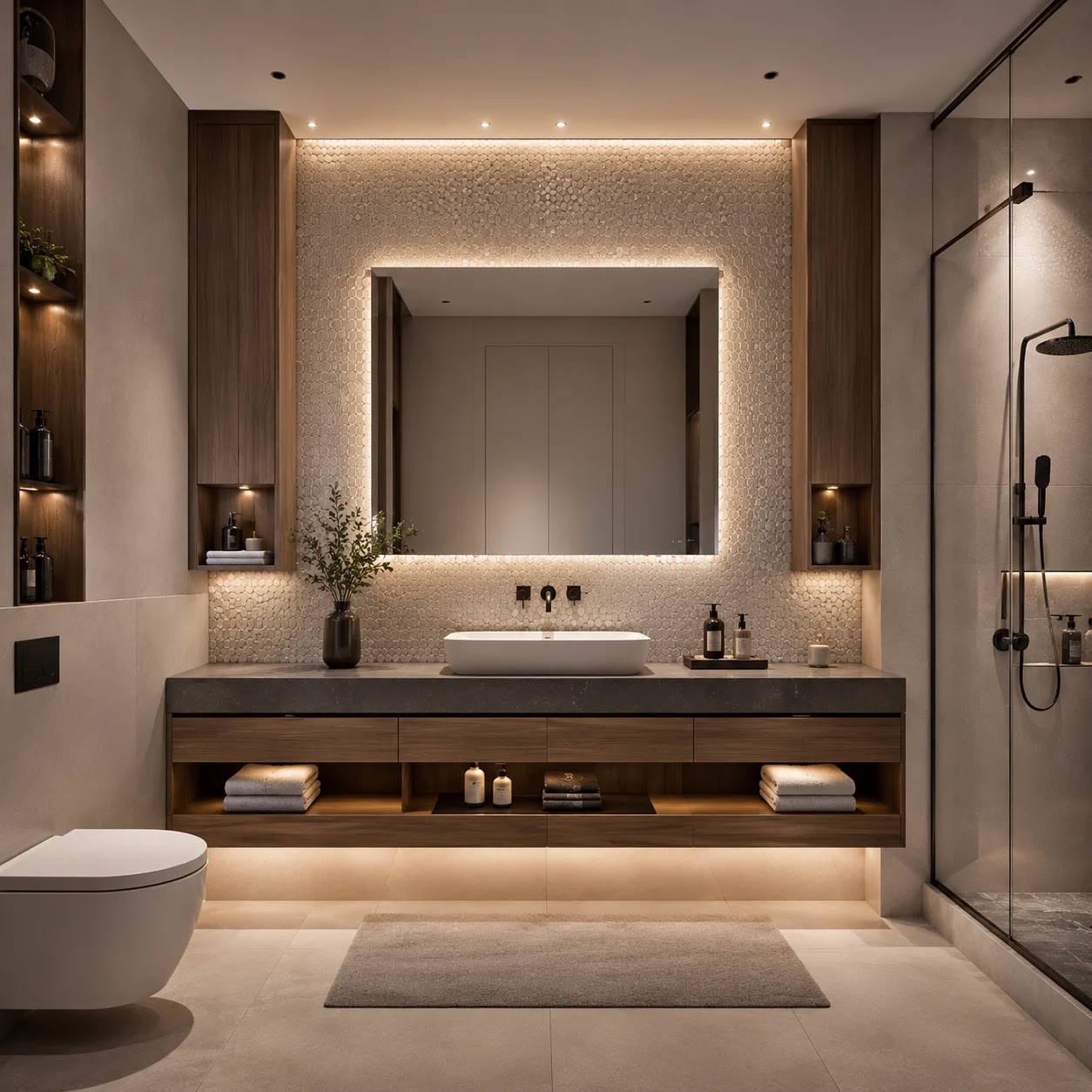 بيرويا شيت صينى الومنيوم نايت باريس 303 ح موزاييك 29.5 × 30.5 سم شامبين