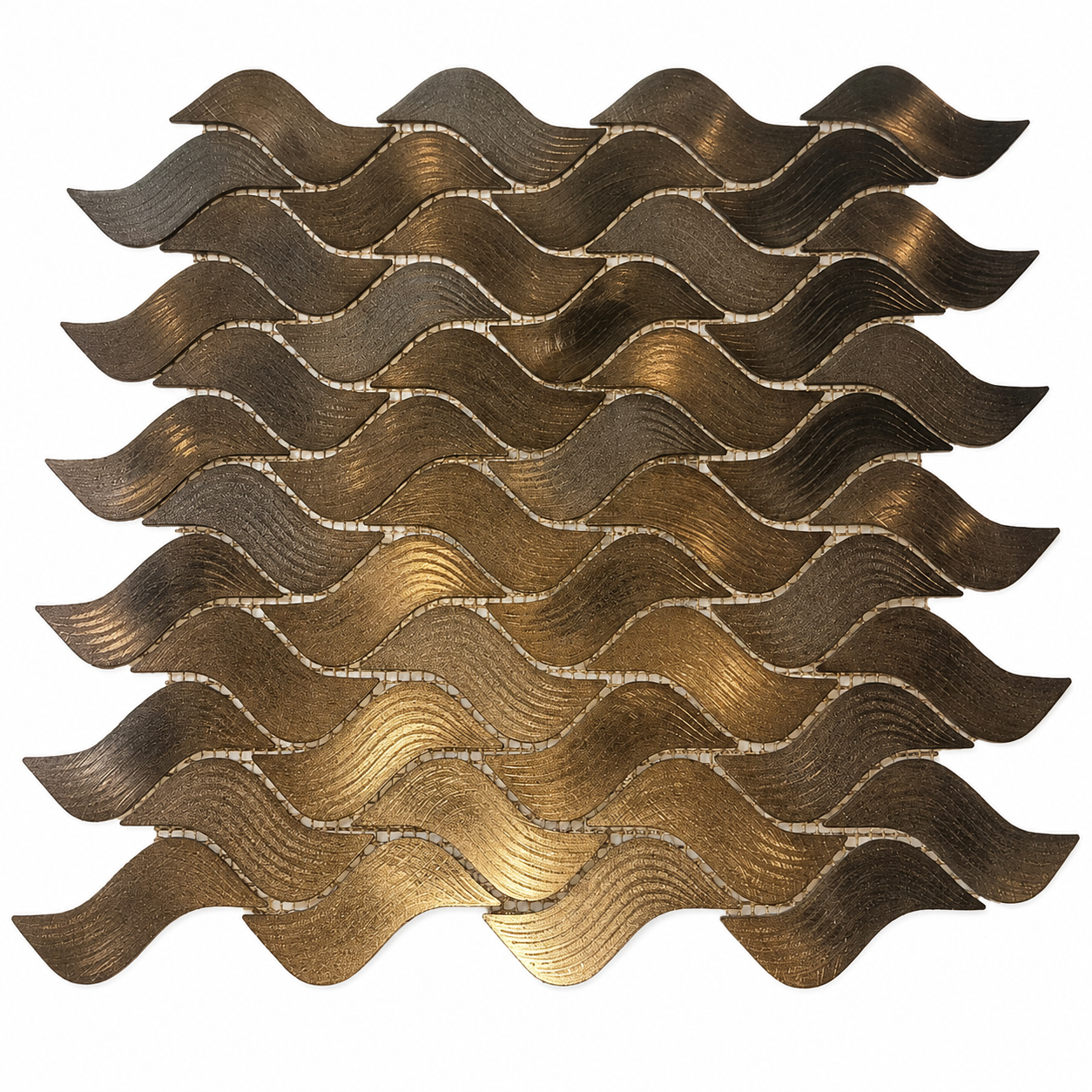 Beroia Chinese Aluminum Sheet Night Paris 20-06 Mosaic 29.2 × 30.8 cm - Brown