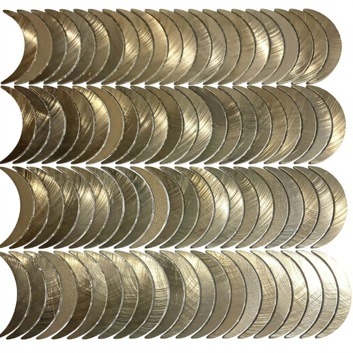 Beroia Chinese Aluminum Sheet Paris 24-04 Mosaic 29.5 × 30.5 cm - Gold