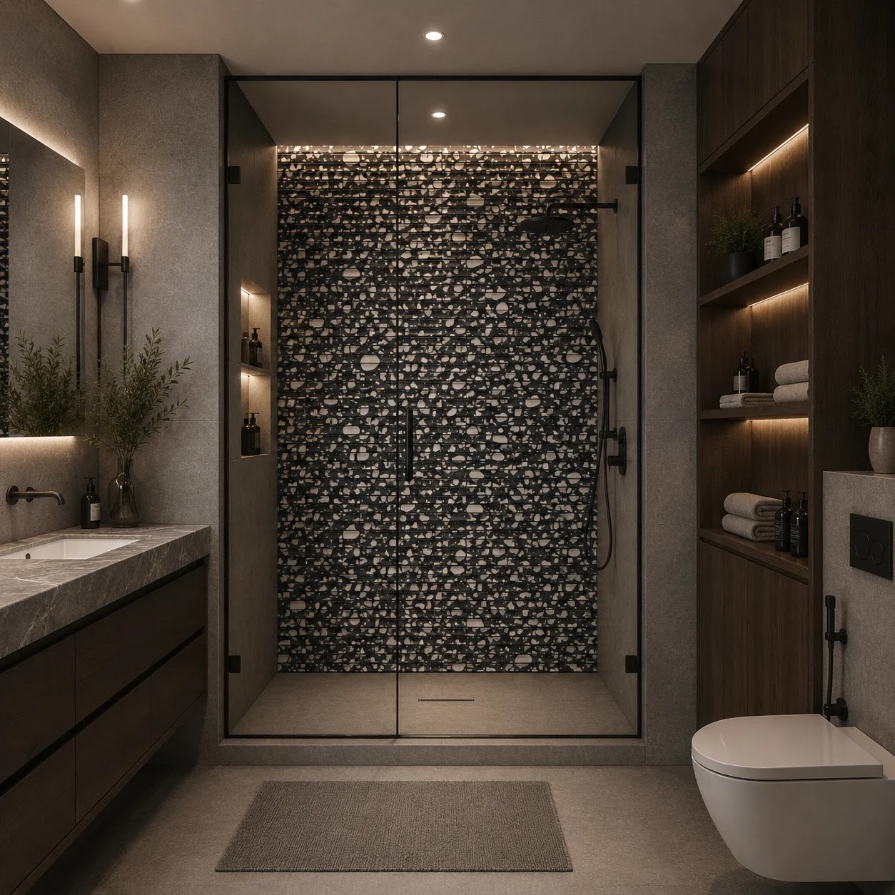 Beroia Chinese Artificial Marble Sheet Swiss 802 Mosaic 30.2 × 30.5 cm