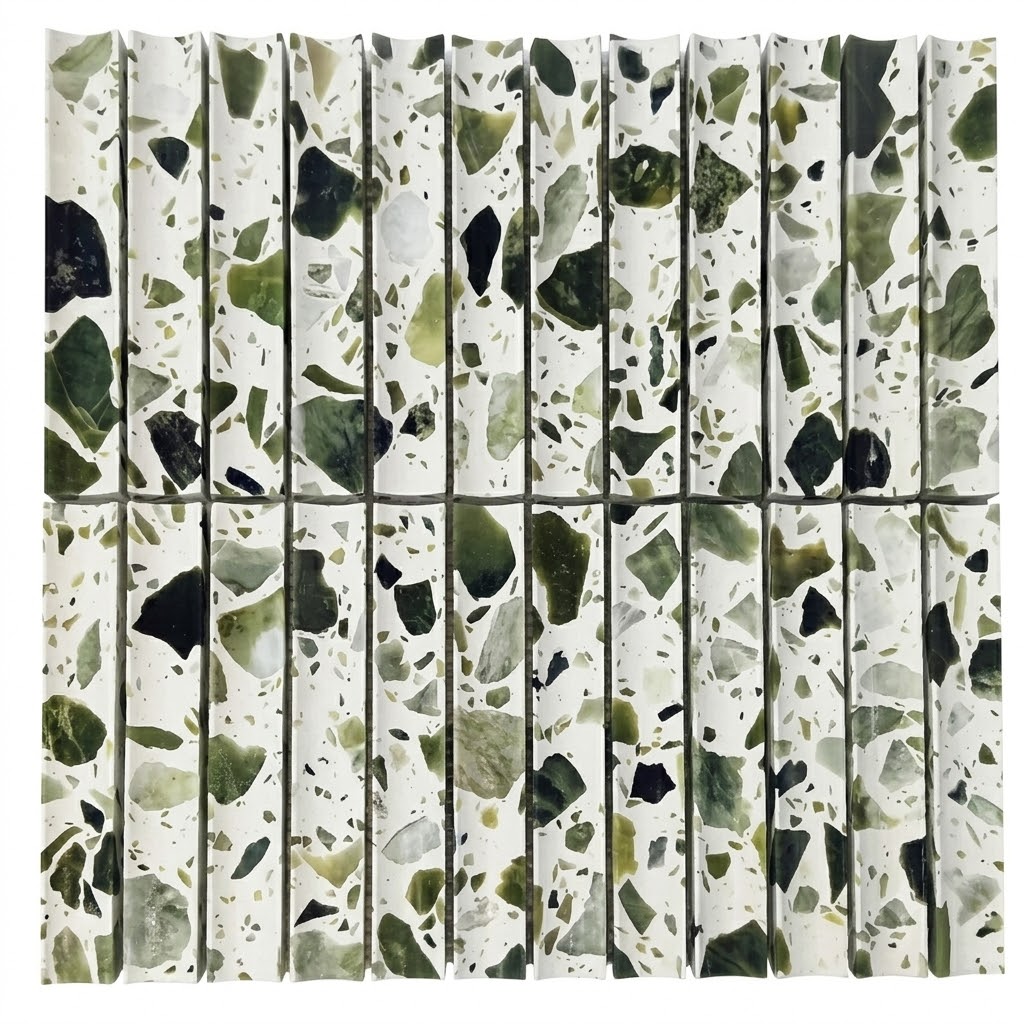 Beroia Chinese Artificial Marble Sheet Swiss 10-02 Mosaic 30.2 × 30.5 cm