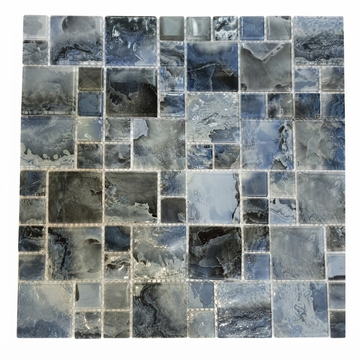 Beroia Chinese Glass Sheet G 2348-01 Swimming Pool Mosaic 4 × 30 × 30 cm