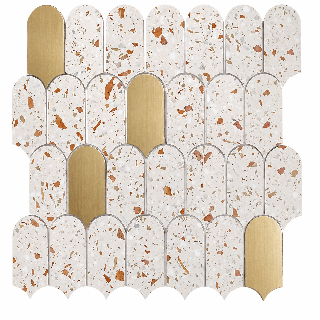 Beroia Chinese Artificial Marble Sheet Venice 303 Mosaic 31.5 × 34.5 cm