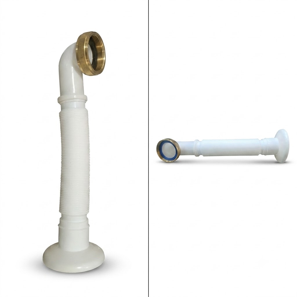 UniTrade Flexible Bathtub Waste Connector and Brass Nut