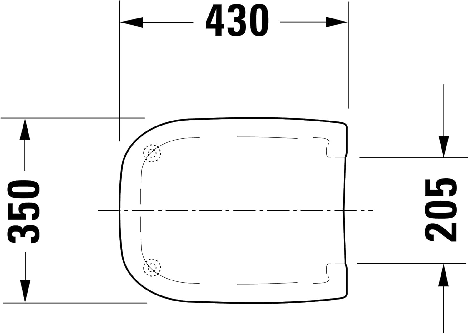 Duravit D-Code Seat & Cover White, Soft Close 0067390000