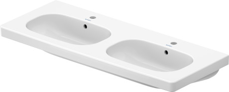 Duravit D-Code Basin 120 cm White, 2-hole 0348120000
