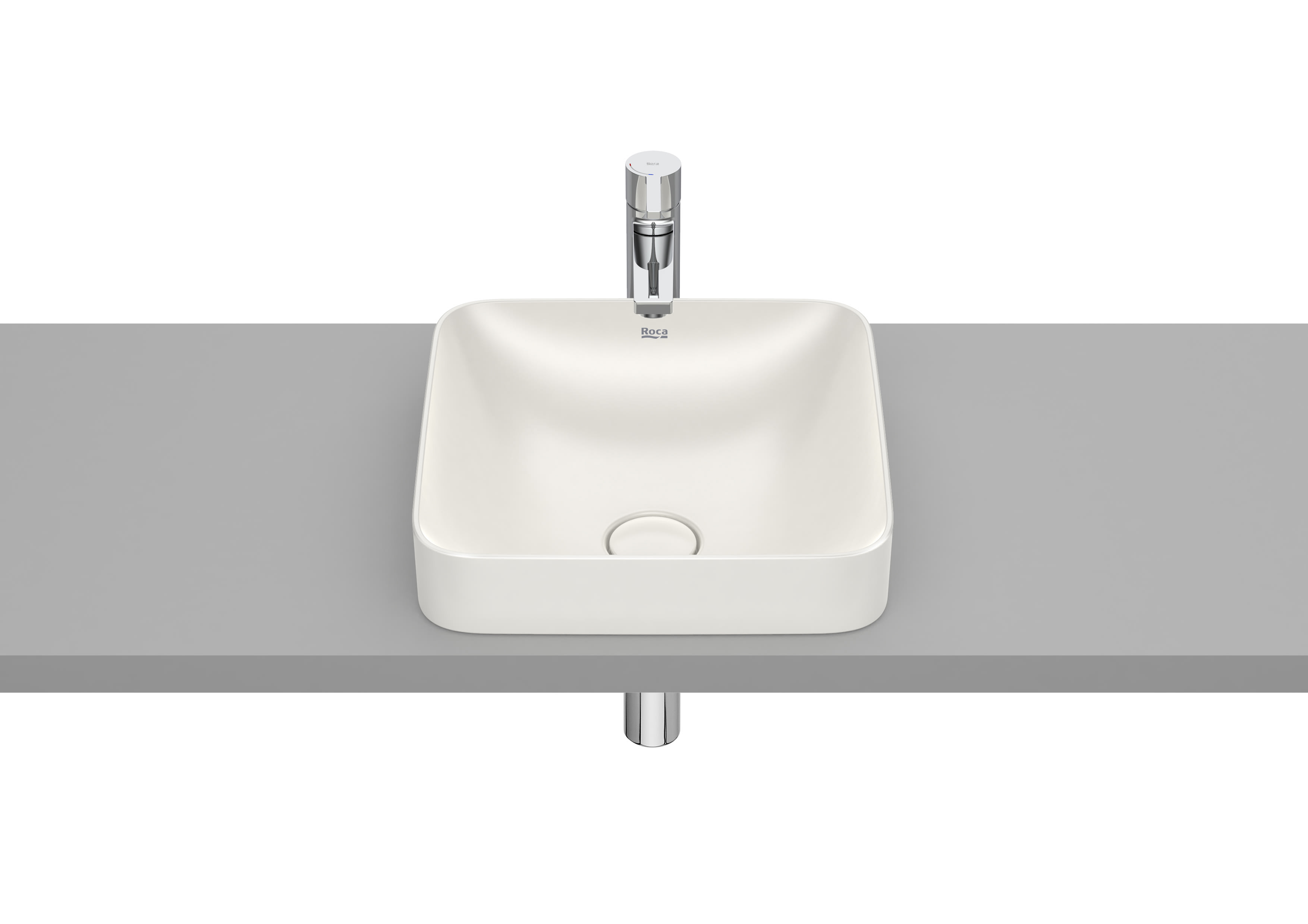 Roca Inspira Round In countertop basin 37 × 37 cm Beige A32753R650