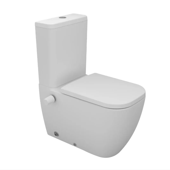 Sanipure Magnus Back to Wall Combination Toilet with Soft Close Seat & Cover and Tank White